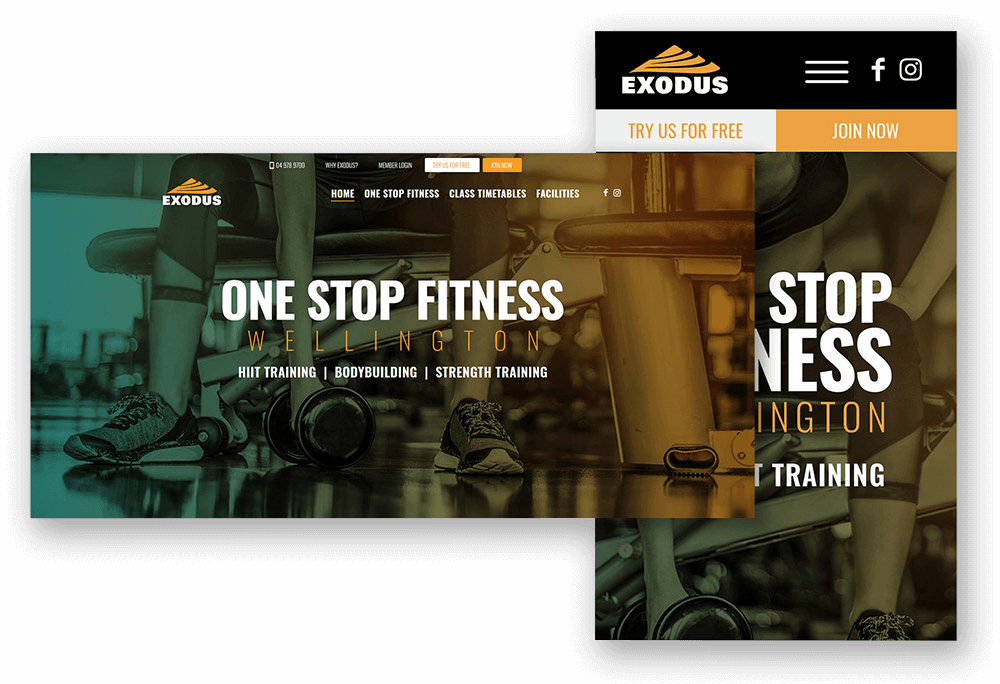 Exodus Fitness Webpage
