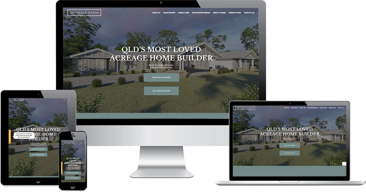 Avondale Homes homepage